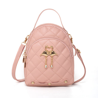 PU-Rucksack mit Stickerei