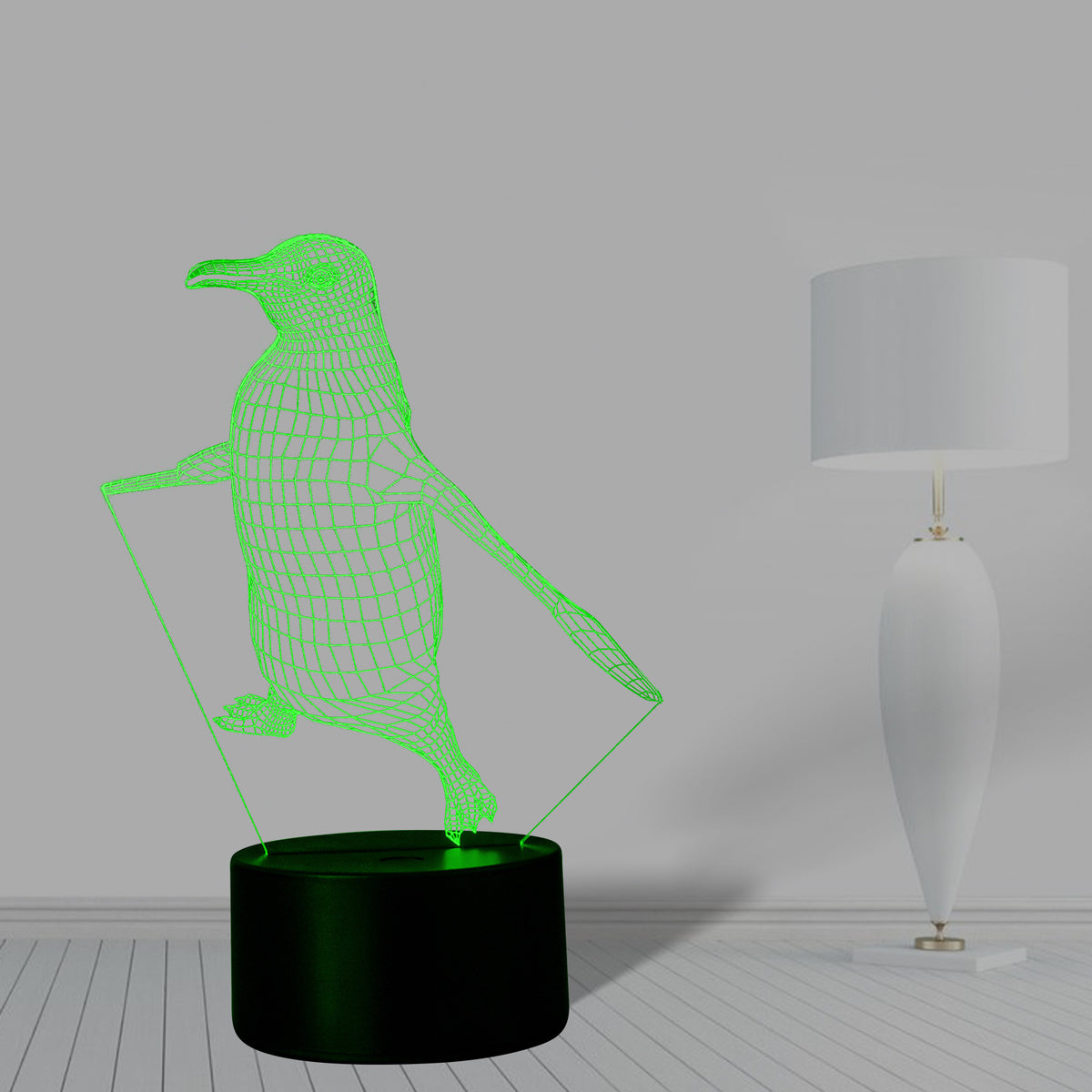 LED-Nachtlicht Pinguin mit Farbwechsel und Touchsteuerung