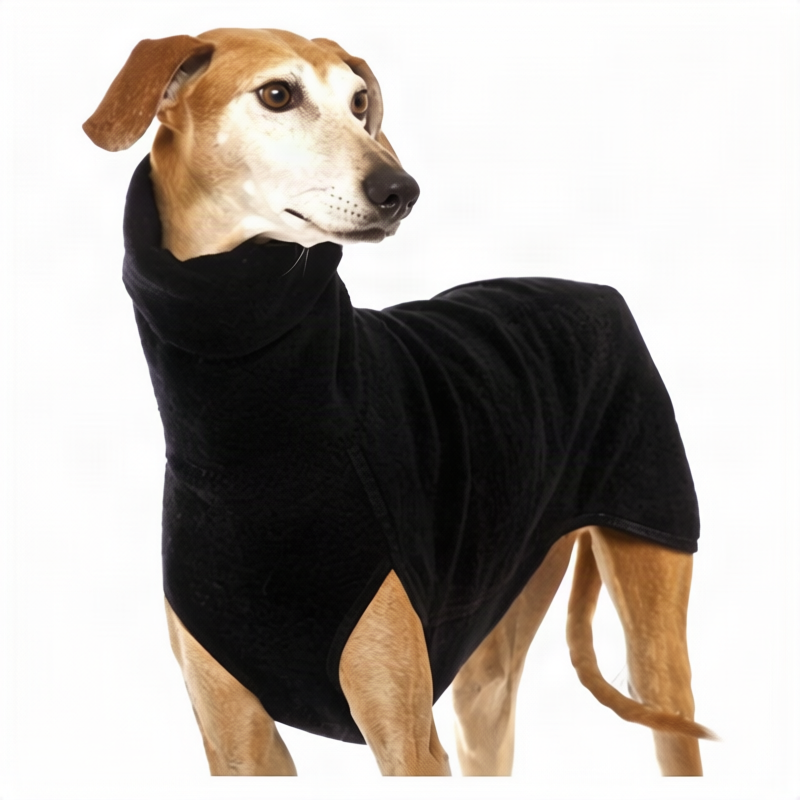 Hundemantel aus Sweatshirt-Stoff mit Taschen