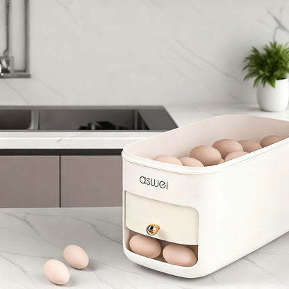 Kühlschrank-Eierbox mit Rollmechanismus