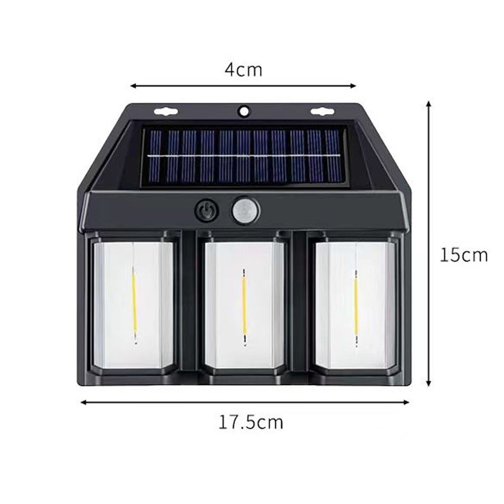 Solar-Wandleuchte mit Bewegungsmelder für außen