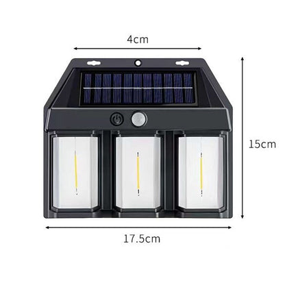Solar-Wandleuchte mit Bewegungsmelder für außen
