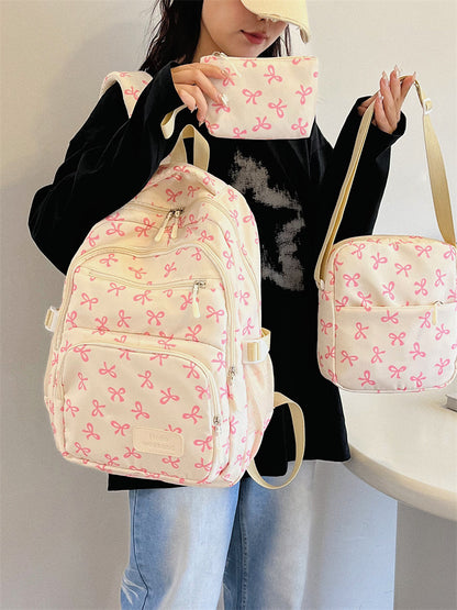 Drei-teiliges Rucksack-Set aus Nylon, groß und vielseitig