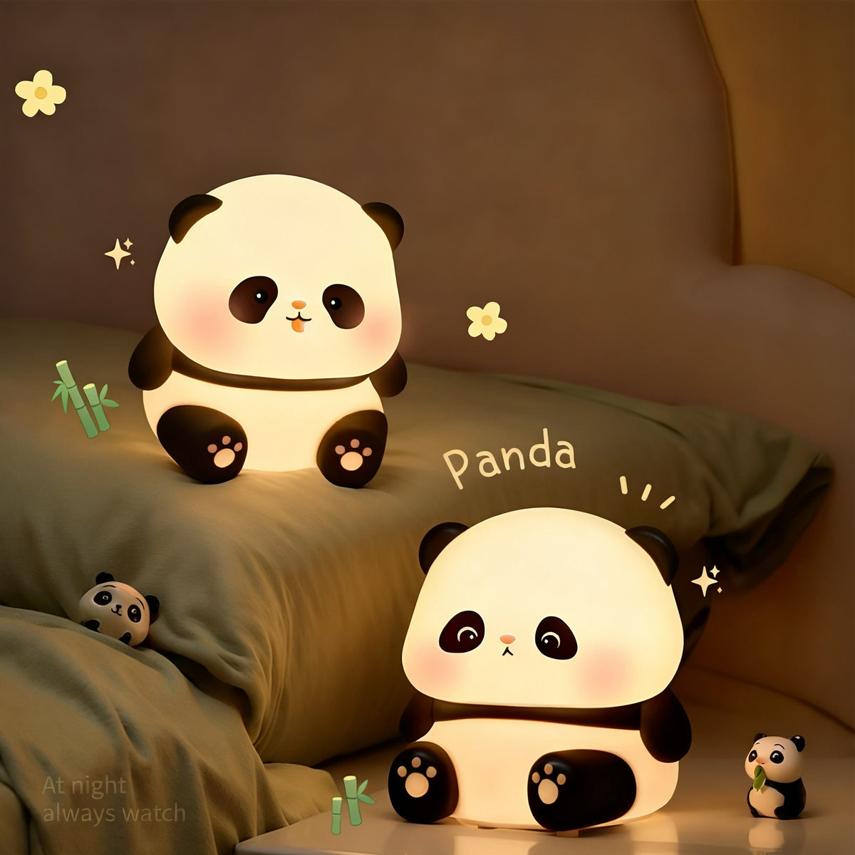 Kleine Nachtleuchte mit Cartoon-Design