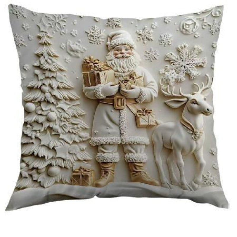 Kissenbezug aus Kurzflor, 45×45 cm, nordisch