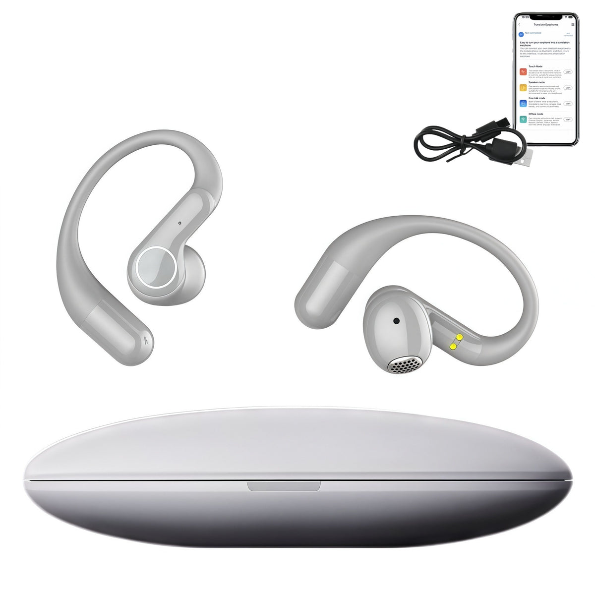 Bluetooth-Kopfhörer mit KI-Echtzeit-Übersetzung M8
