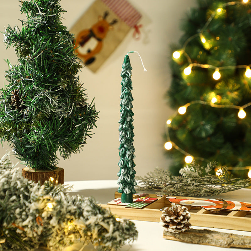 Weihnachtsbaum-Duftkerze, handgefertigt