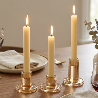 T-förmiger Glaskerzenständer, Natronkalkglas