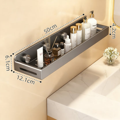 Unsichtbares Badezimmer-Wandregal ohne Bohren