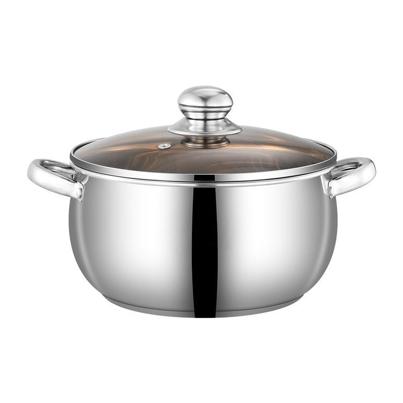 Edelstahl-Kochtopf 20 cm, 1,1–2 L, Modell HD190912