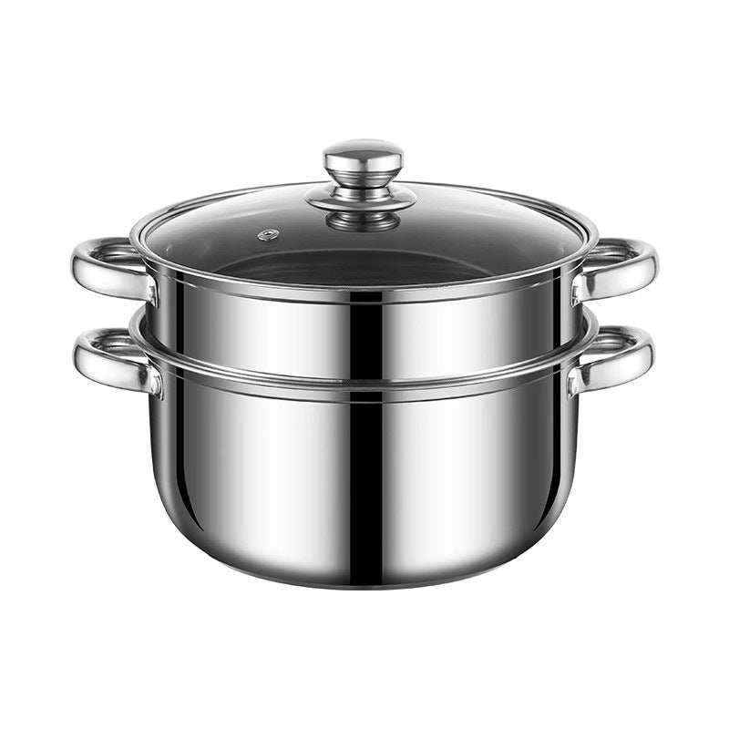 Edelstahl-Kochtopf 20 cm, 1,1–2 L, Modell HD190912