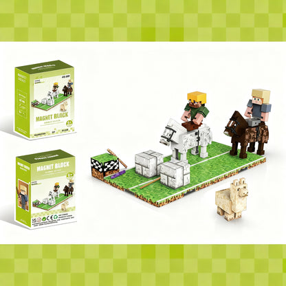 Magnetische Bausteine, Kunststoff, Kinderspielzeug