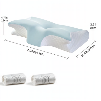 Nackenkissen aus Memory-Foam, Schmetterlingsform