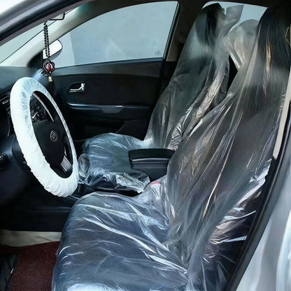 Einweg-Autositzbezug, transparent, 140×80 cm