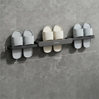 Wandmontiertes Schuhregal ohne Bohren