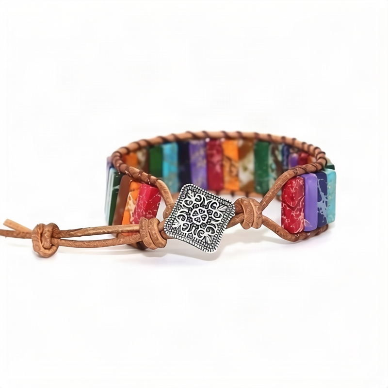 Wickelarmband aus Natursteinen