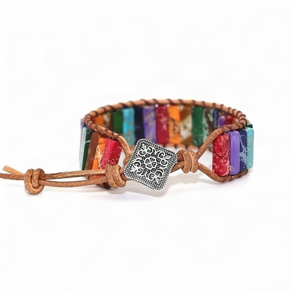 Wickelarmband aus Natursteinen