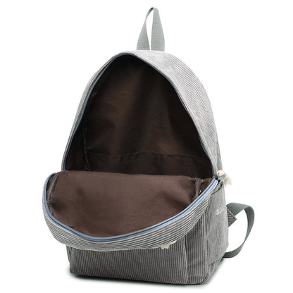 Rucksack aus Kord, 20–35 L, großes Fassungsvermögen