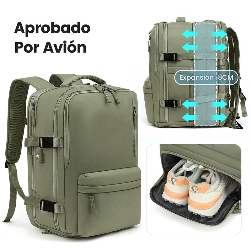 Erweiterbare Reiserucksack, 36–55 L, für Laptops