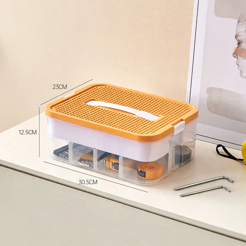 Organizer-Box mit Fächern, Edelstahl, Modell yz-3271-2