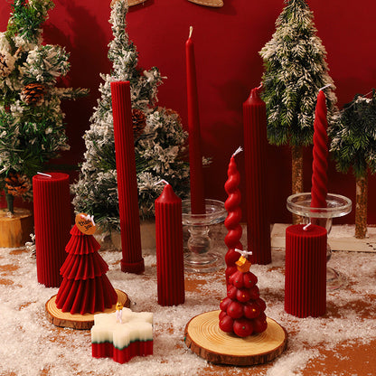 Weihnachts-Duftkerzen-Set, Soja-Wachs, handgefertigt