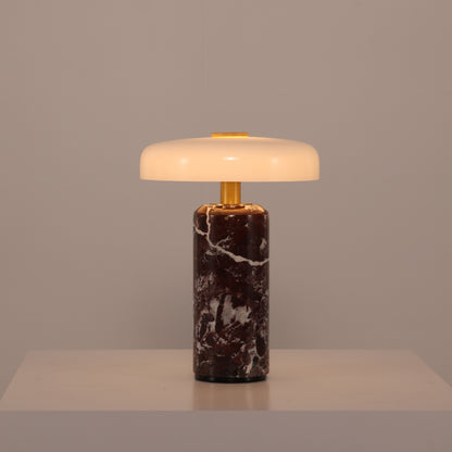 Tragbare Tischleuchte, Marmor, LED, Touchschalter