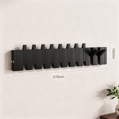 Holz-Wandgarderobe aus Buche, 3–12 Haken