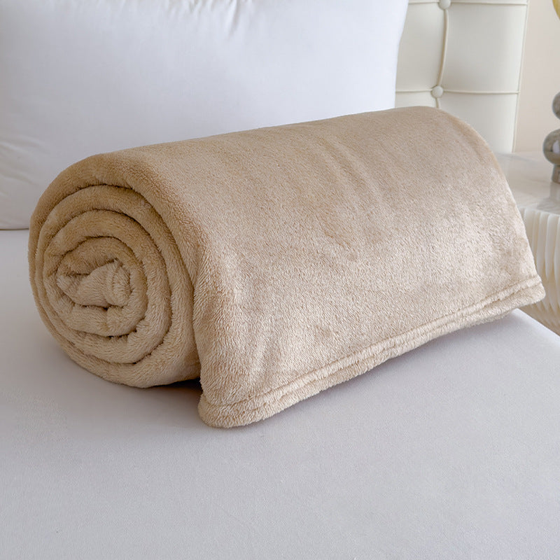 Fleecedecke aus Polyester, 100×150 bis 200×230 cm