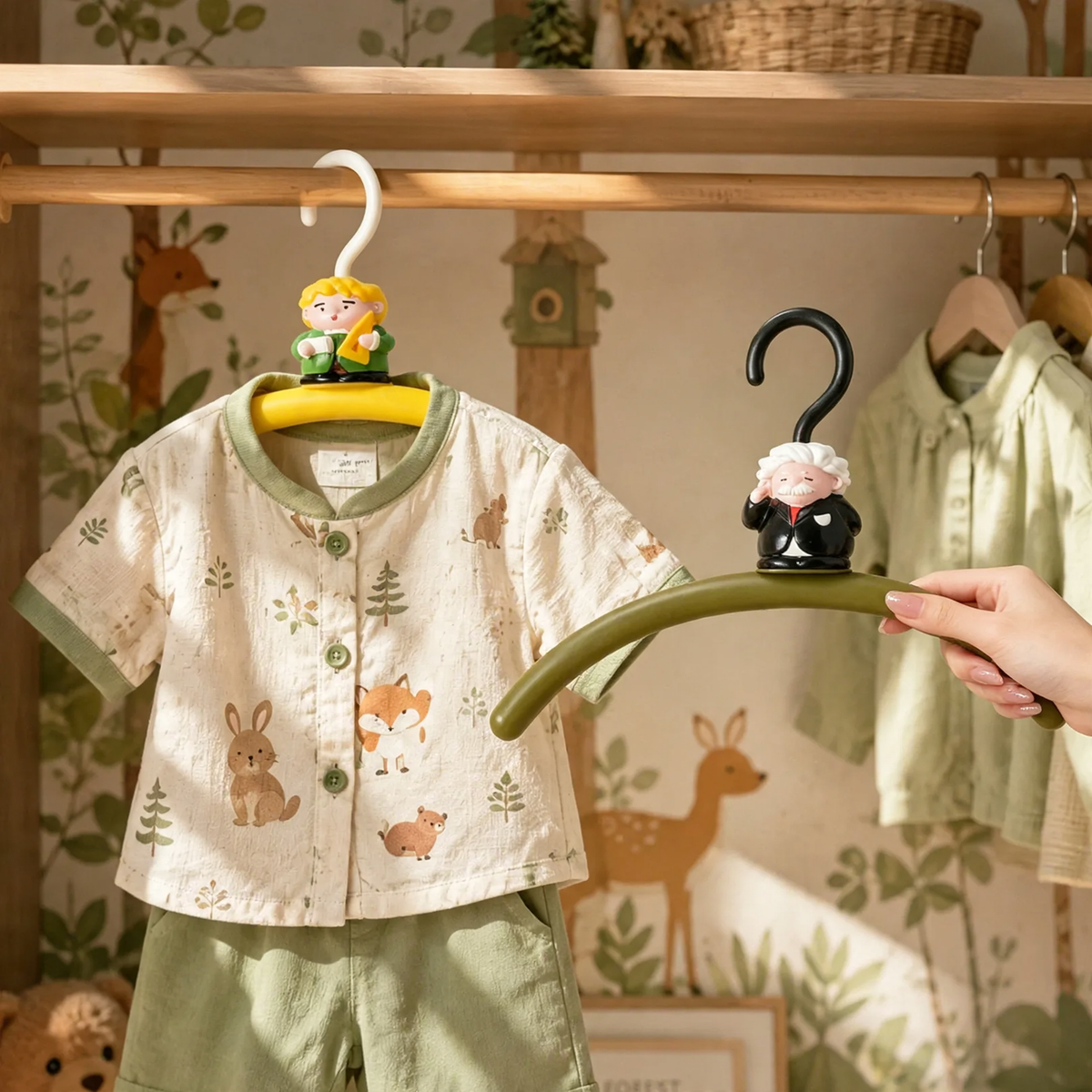 Kleiderbügel mit Cartoon-Figuren-Design rutschfest