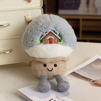 Weihnachts-Plüschtier, Weihnachtsbaum, Stern oder Schneeball
