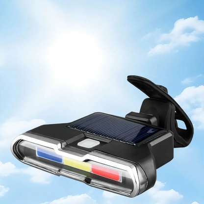 Fahrrad-Rücklicht dreifarben, USB-Ladung, wasserdicht