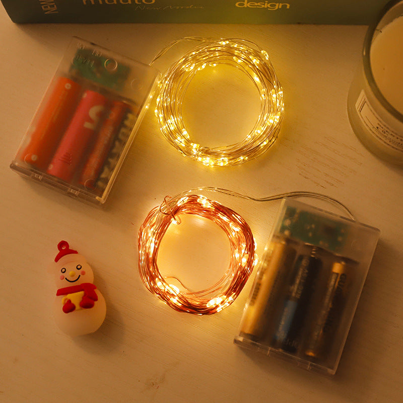 LED-Lichterkette, 10 m, 100 Lichter, USB/Batterie