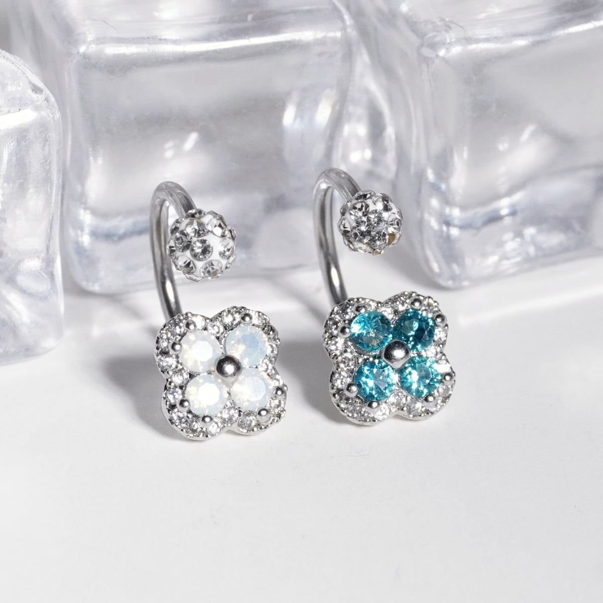 Lippenstecker Edelstahl mit Strass, verschiedene Größen