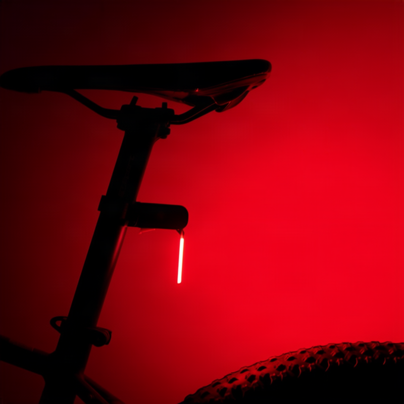 Fahrrad-Rücklicht mit Fließlicht-Effekt, USB-C