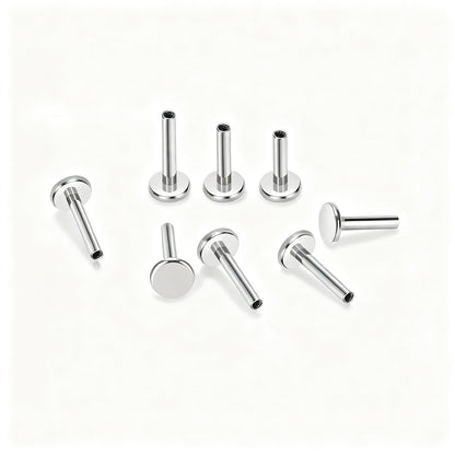 Titan-Piercingstab, flache Basis, Innengewinde
