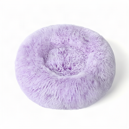 Flauschiges Katzenbett, rund, wärmend