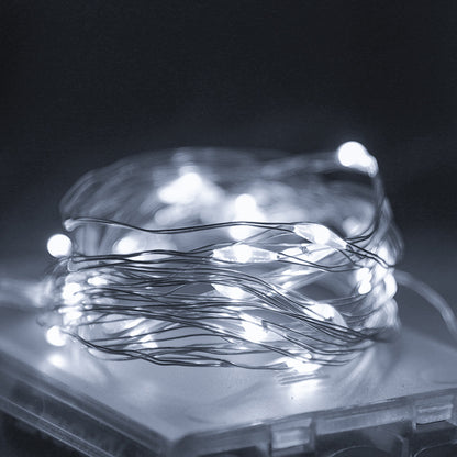 LED-Lichterkette, 10 m, 100 Lichter, USB/Batterie