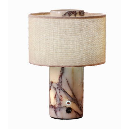 Marmor-Tischlampe Modell 1011, aufladbar oder Netzstrom