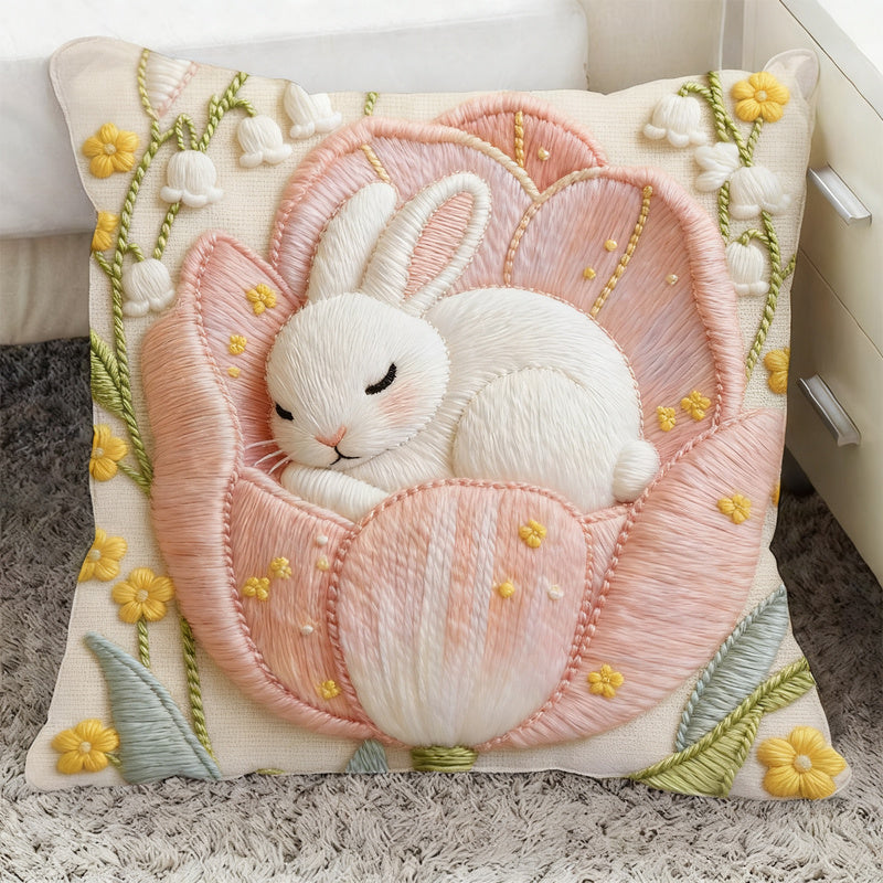 Dekokissen mit Flockstoff, 40–45 cm