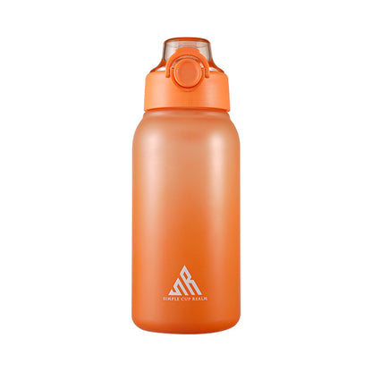 Trinkflasche 1L mit Aroma-Einsätzen und Strohhalm
