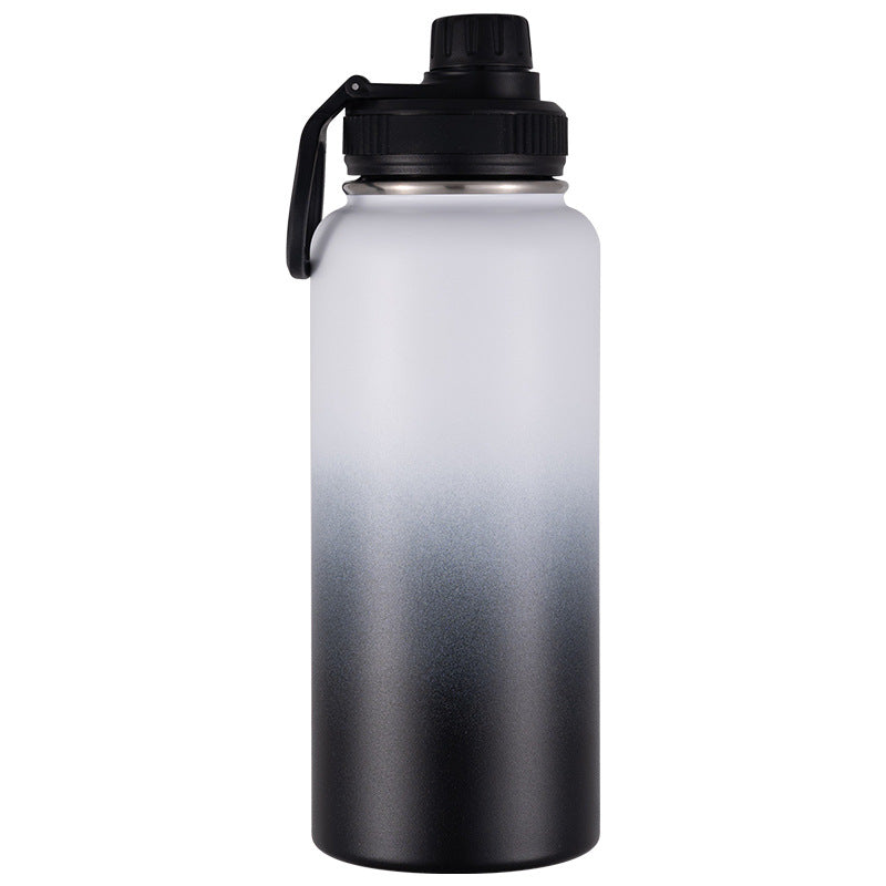 Isolierte Edelstahl-Trinkflasche mit Tragegriff