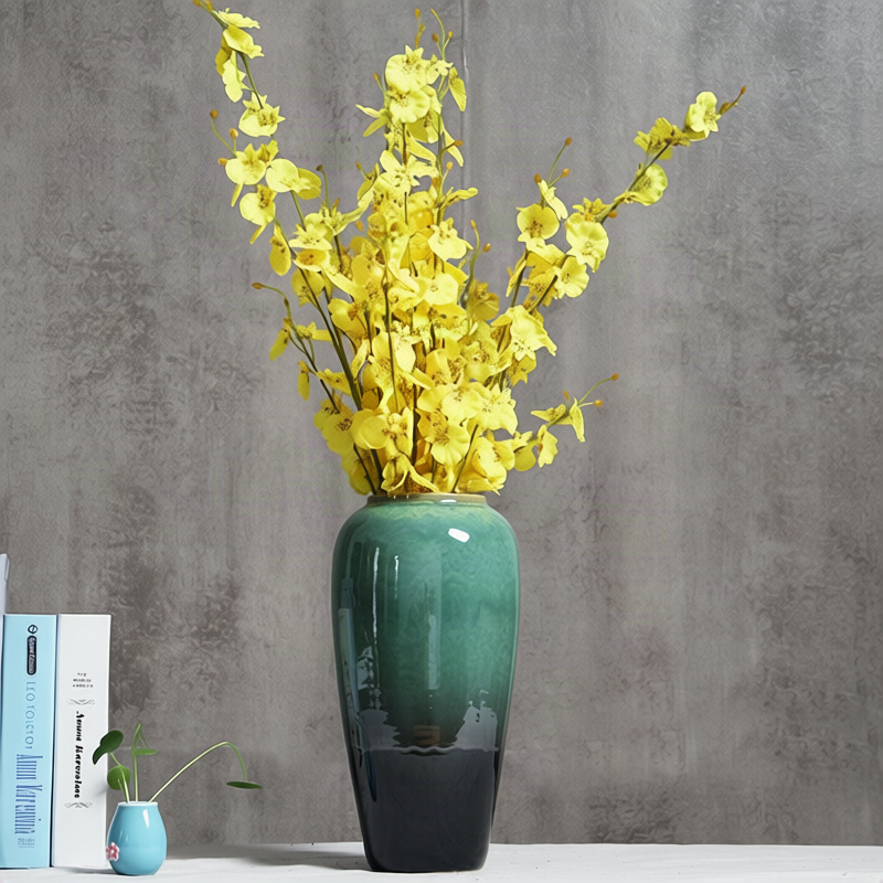 Keramikblumenvase, modern, handwerklich