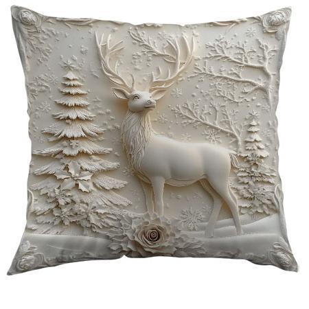 Kissenbezug aus Kurzflor, 45×45 cm, nordisch