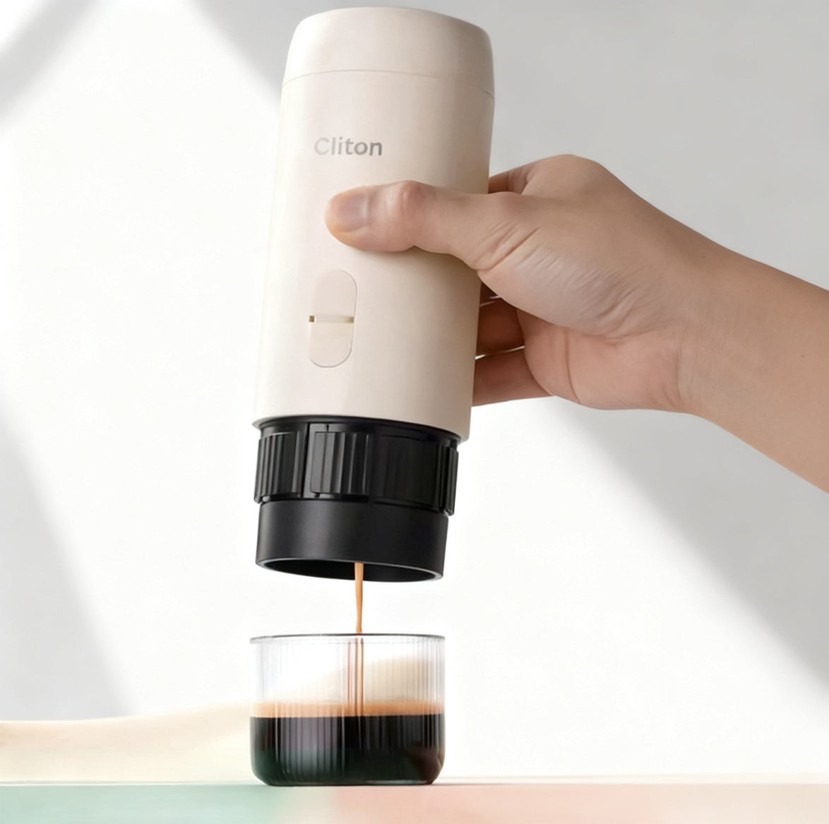 Espressomaschine, tragbar, halbautomatisch