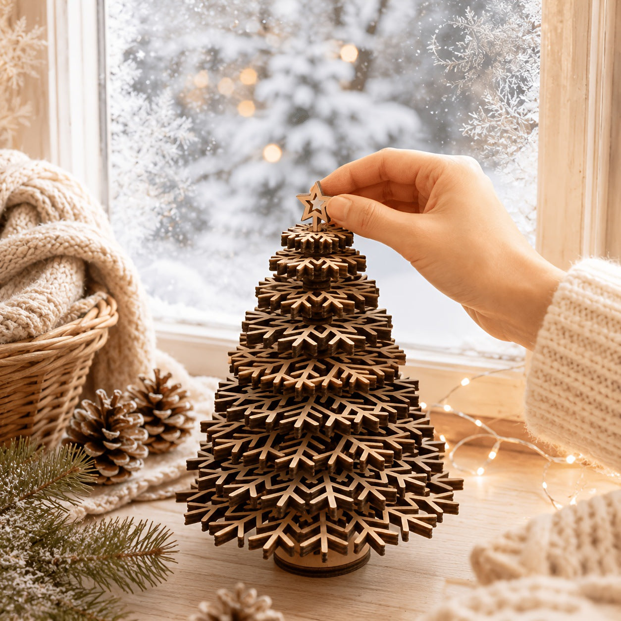 Weihnachtsbaumschmuck aus Holz