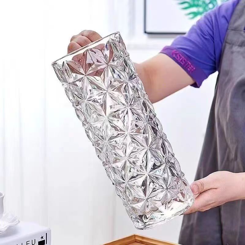 Glaszylinder-Blumenvase, 18,5–28,5 cm, modern