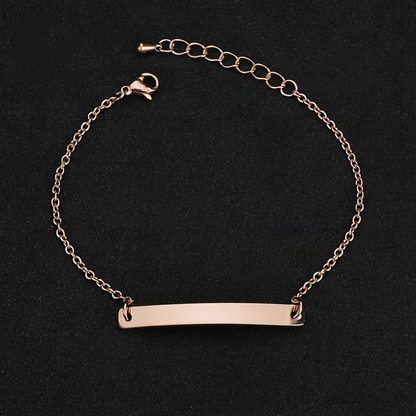 Edelstahlarmband mit geometrischem Design
