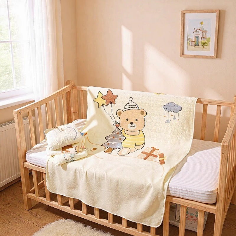 Babydecke aus Korallenfleece, 80×80 cm
