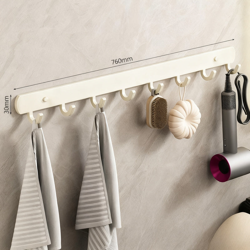Starke Aluminium-Wandhaken mit Klebepads