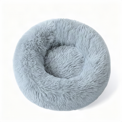 Flauschiges Katzenbett, rund, wärmend
